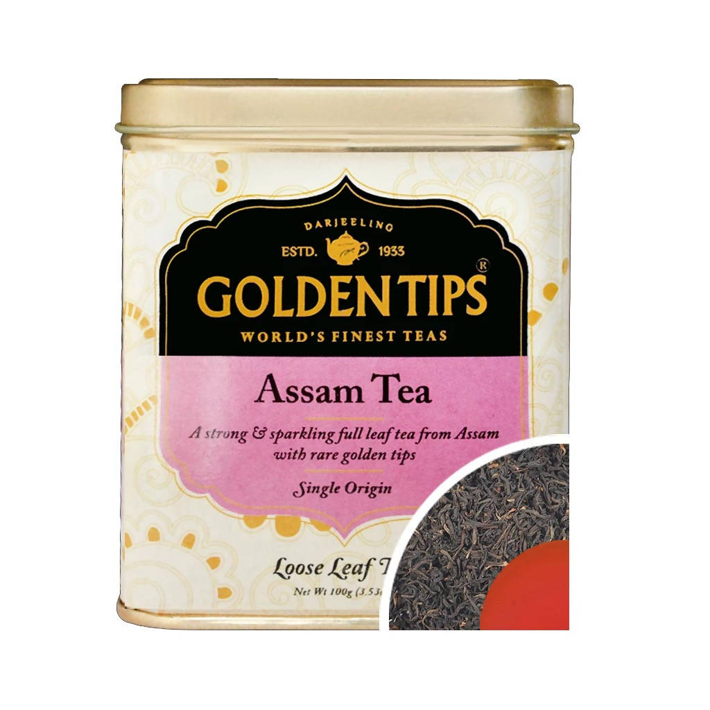 Golden Tips Assam Tea - Tin Can | Grocsy