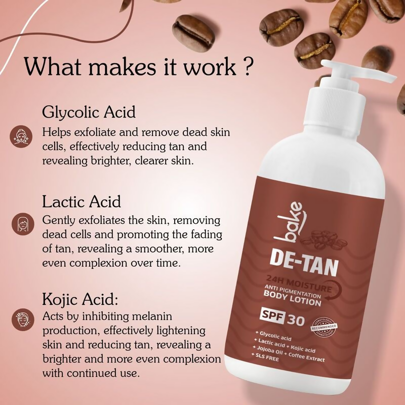 Bake De-Tan Anti Pigmentation Coffee Body Lotion | Grocsy