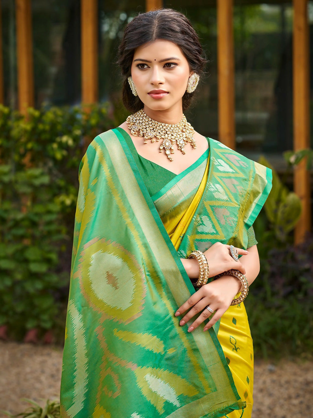 Shree Shyam Fashion Mustard Soft Silk Saree | Grocsy
