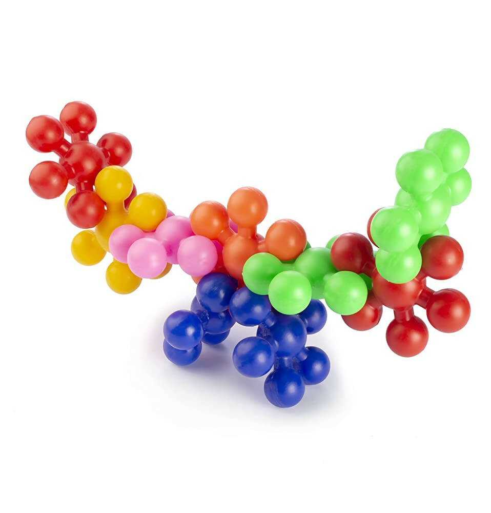 Kipa Loopy Link Interlocking Blocks Educational, Construction Blocks for Kids, Colorful Star Building Blocks Toys for Kids - Multicolour | Grocsy