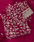 KC Rani Pink Straight Suit For Women Georgette Fabric | Grocsy