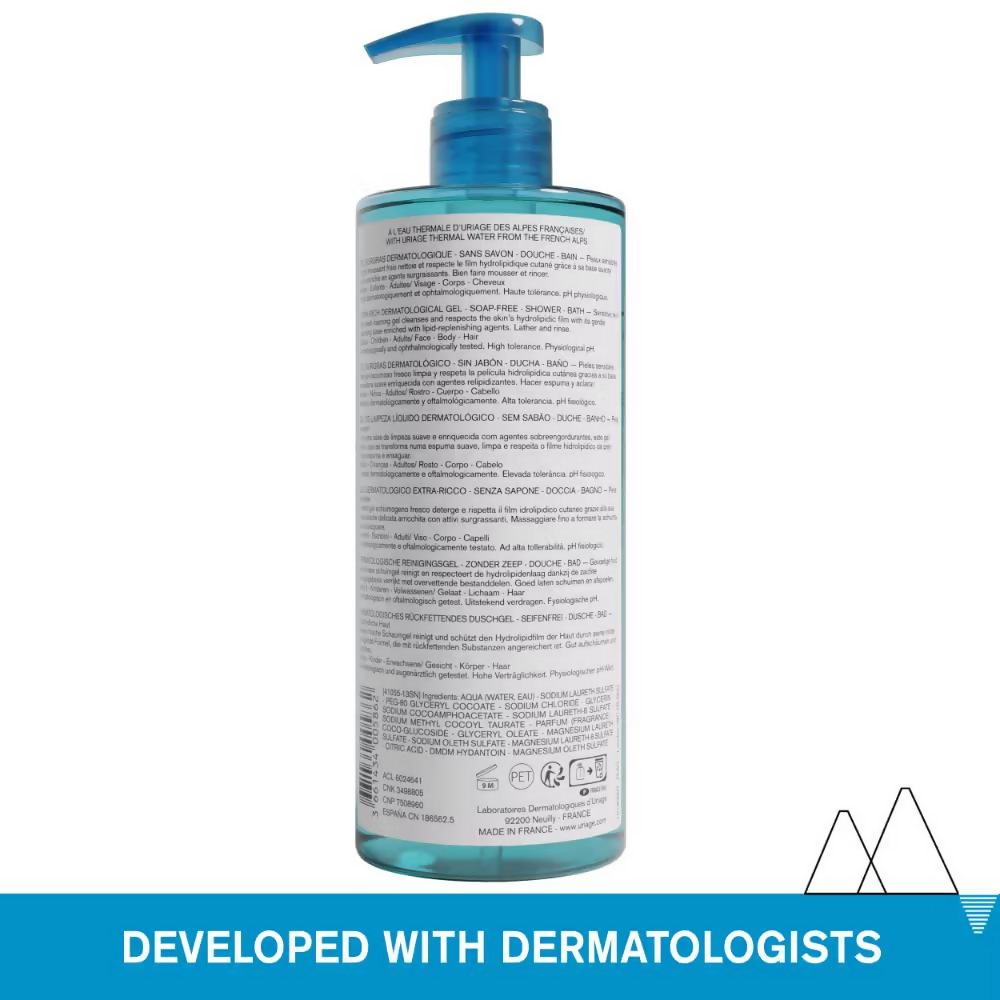 Uriage Extra-Rich Dermatological Face & Body Wash Shower gel | Grocsy