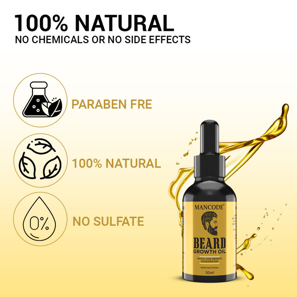 Mancode Beard Growth Oil | Grocsy