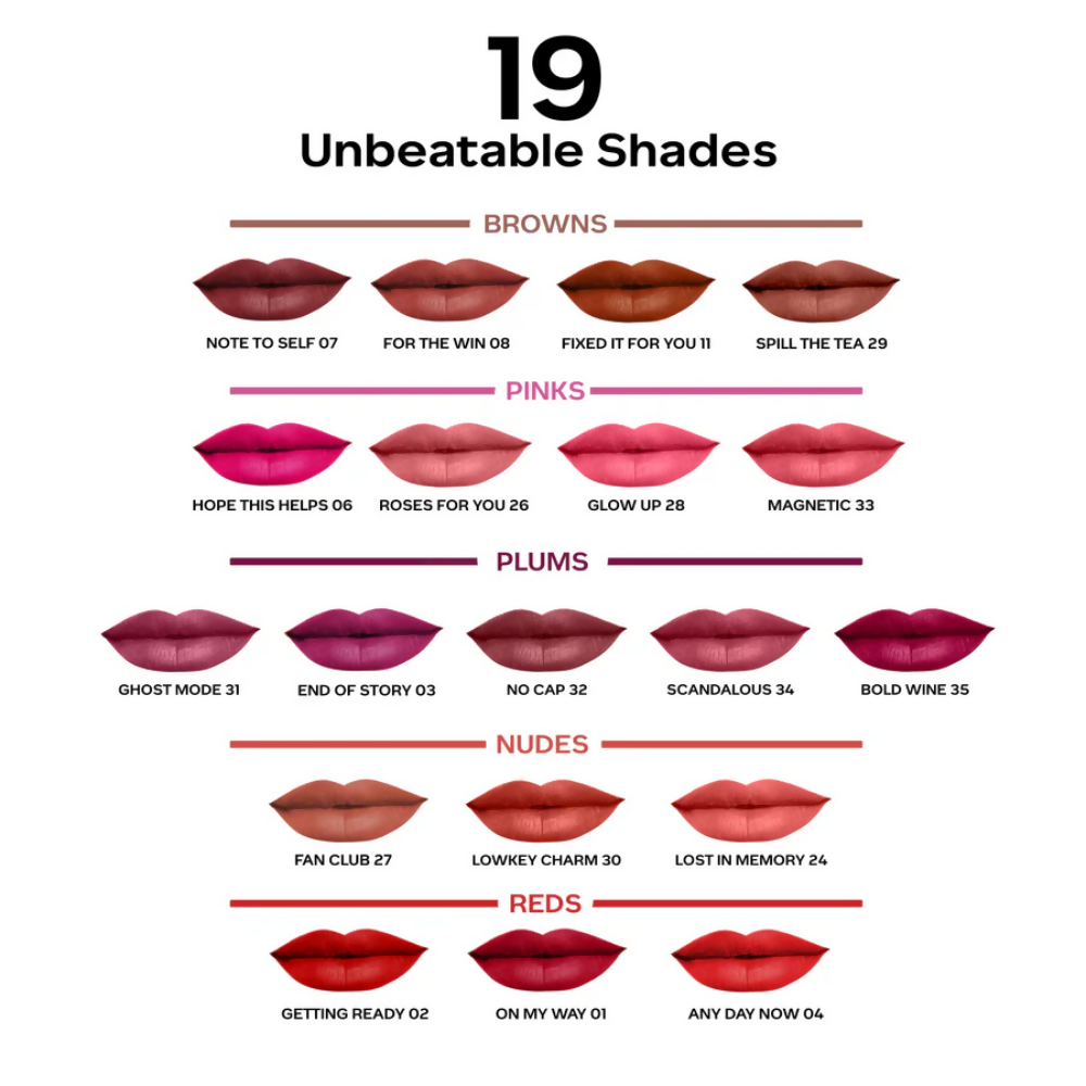 Faces Canada Comfy Matte Liquid Lipstick - Bold Wine 35 | Grocsy