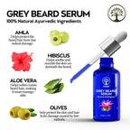 Ivory Natural Greys Beard Serum Restore Natural Black Color Of Grey White Beard | Grocsy