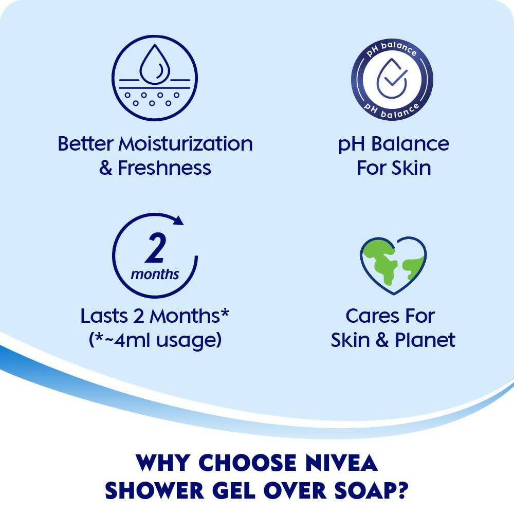 Nivea Body Wash Lemon & Oil Shower Gel - Pampering Care & Refreshing Scent | Grocsy