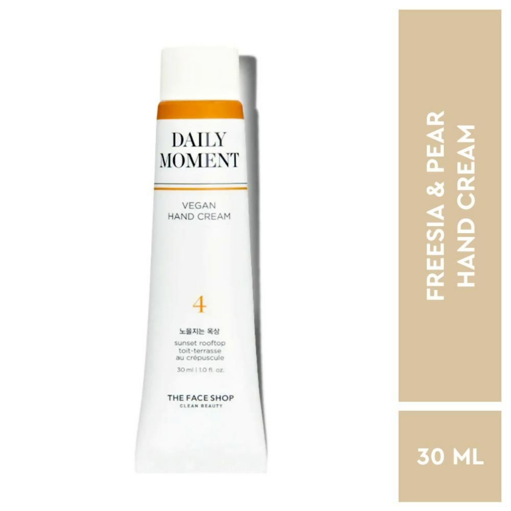Face Shop Non-Greasy Vegan Hand Cream - Sunset Rooftop With Hyaluronic Acid | Grocsy
