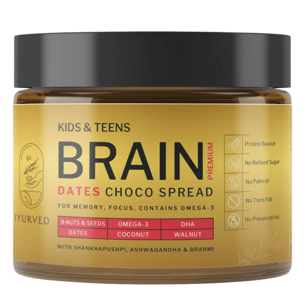 Iyurved Kids & Teens Brain Premium Dates Choco Spread | Grocsy
