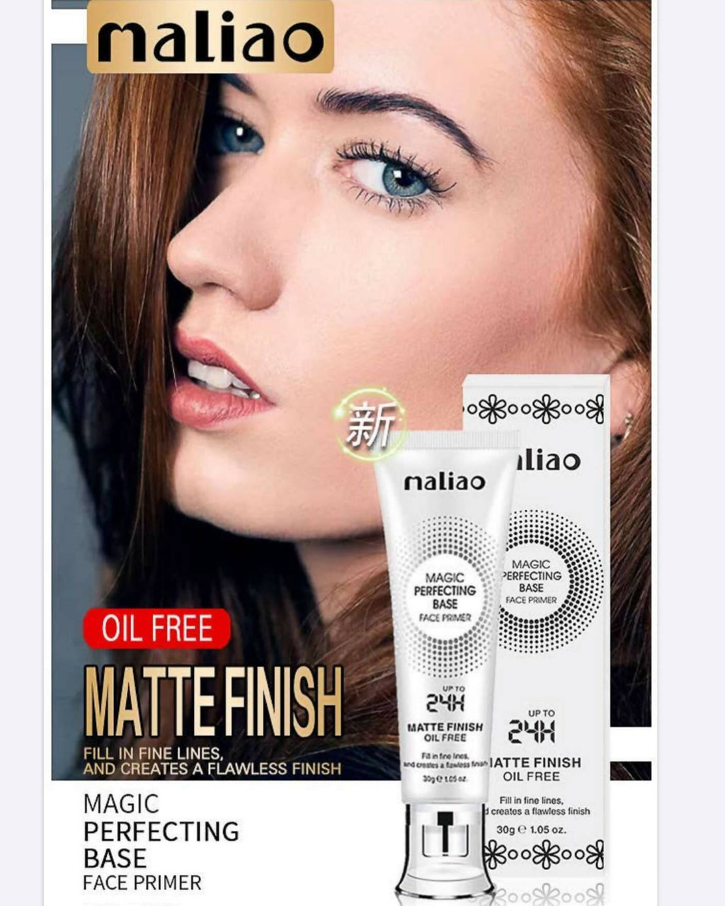Maliao Professional Matte Look Magic Perfecting Base Face Primer | Grocsy