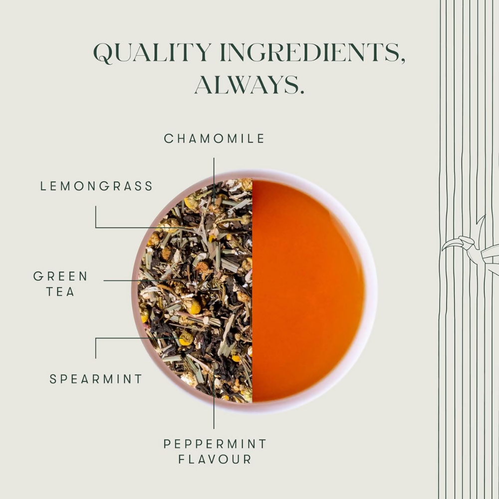 Luxmi Estates Minty Mile Chamomile Mint Green Tea | Grocsy