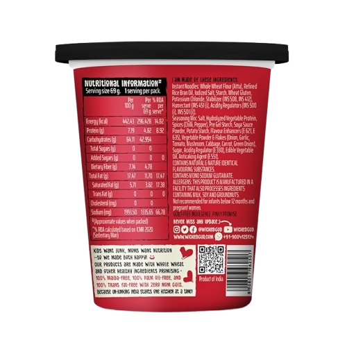 WickedGud Korean Cup Noodles Fiery 2X Spicy | Grocsy