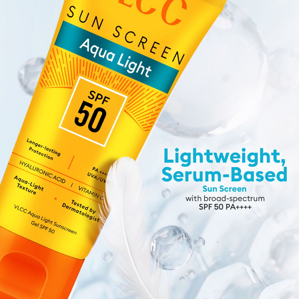 VLCC Aqua Light Sunscreen Gel SPF 50 PA++++ | Grocsy