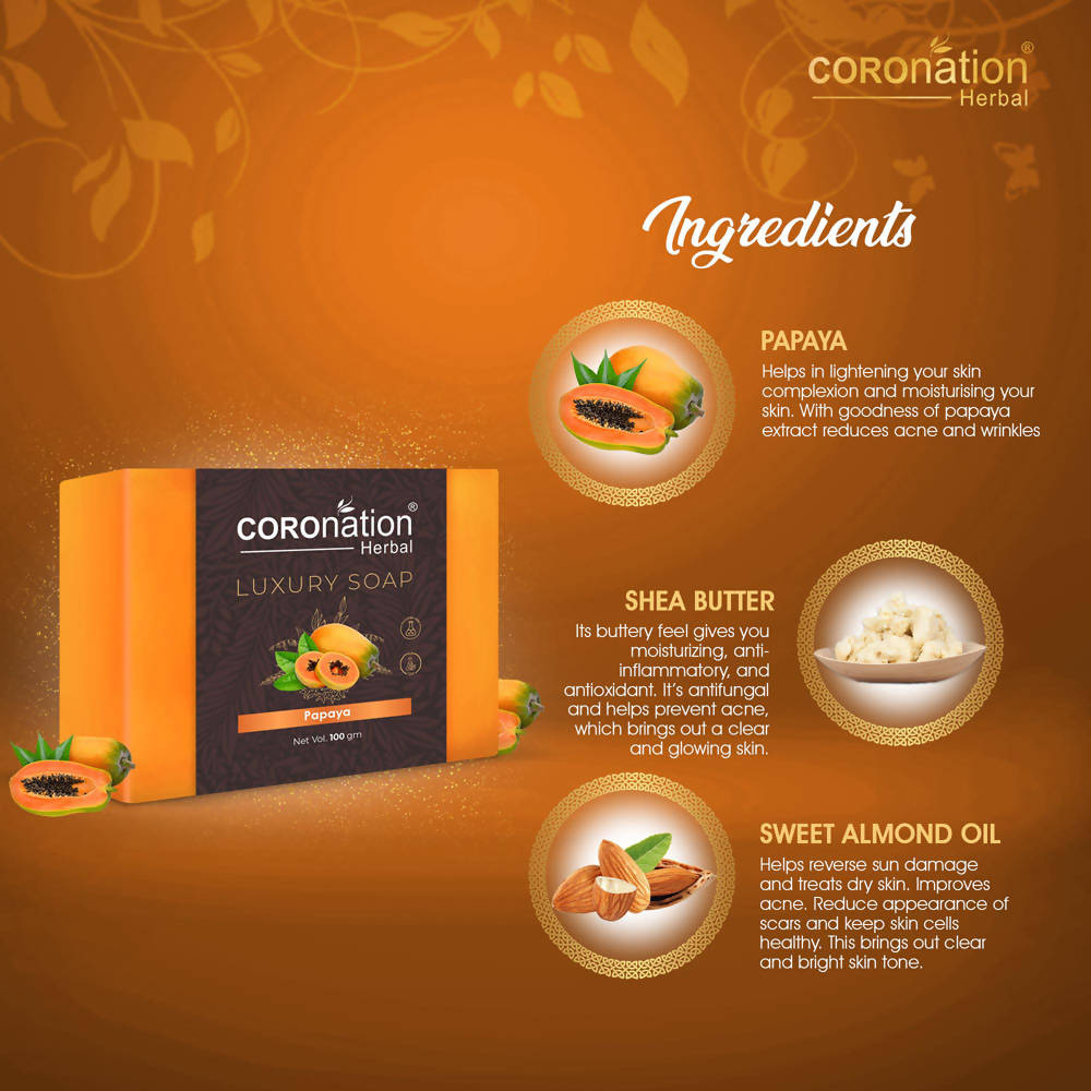 Coronation Herbal Papaya Luxury Soap | Grocsy