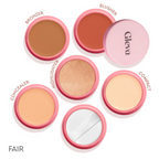 Gleva 5 In 1 Makeup stack Gleva 5 In 1 Makeup stack WIth Concealer, Bronzer, Blusher, Compact & Highlighter Smooth & Blendable Formula - Fair | Grocsy
