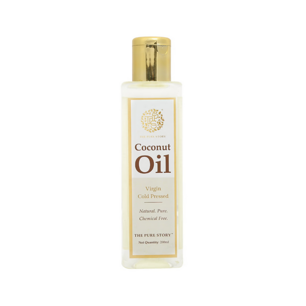 The Pure Story Natural Cold Pressed Coconut Hair Oil | Grocsy