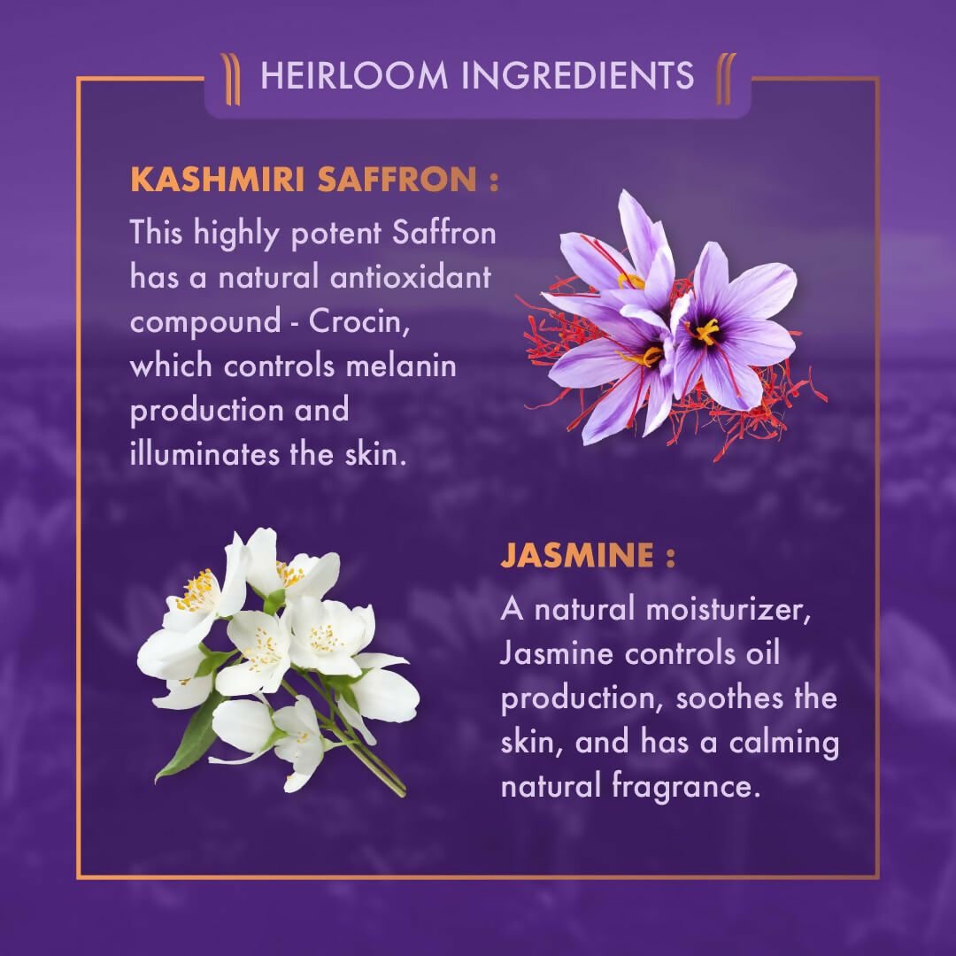 Ayuga Kashmiri Saffron Face Oil & Moisturizing Cream Combo | Grocsy