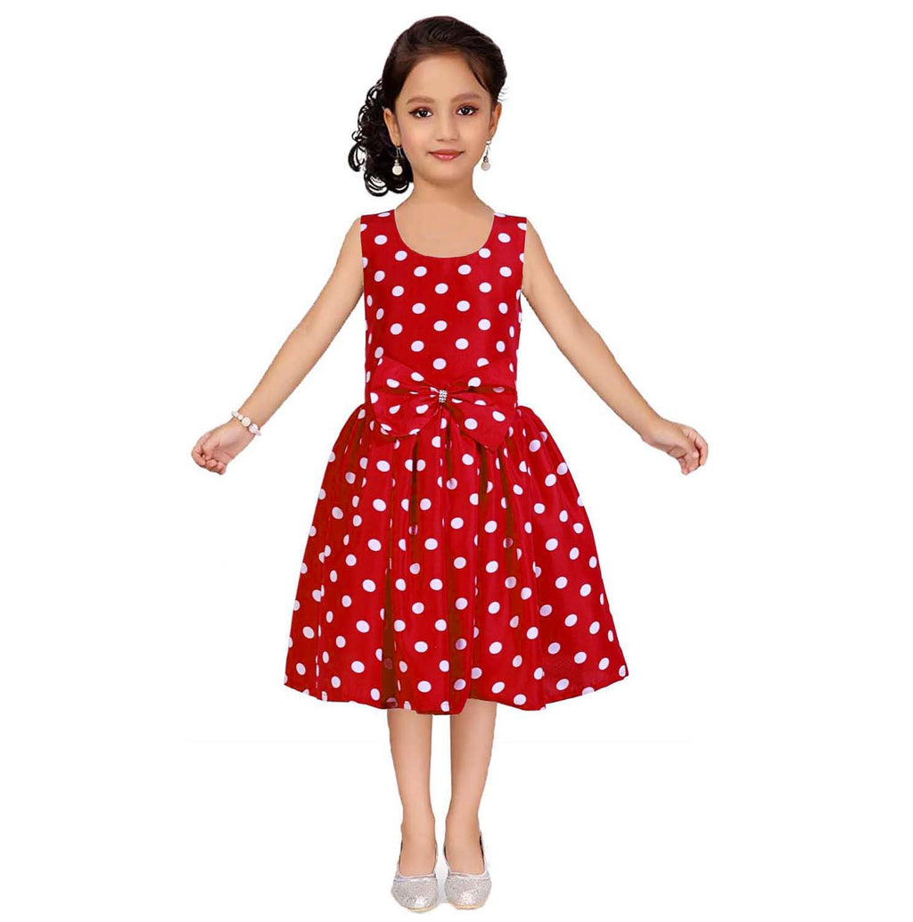 Asmaani Kids Party Wear Stylish Dresses, Perfect for Parties, Functions & Vacations - Red | Grocsy