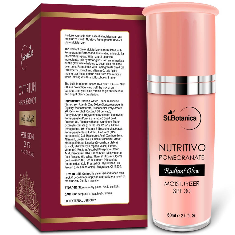 St.Botanica Nutritivo Pomegranate Radiant Glow Moisturiser SPF 30 | Grocsy