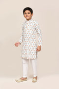 Joban Fashion Cotton White Kurta With Straight Fit Pant | Grocsy