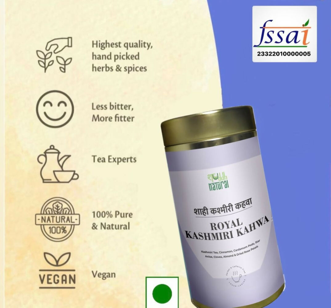 Shuddh Natural Gut Detox Tea Kashmiri Kahwa | Grocsy