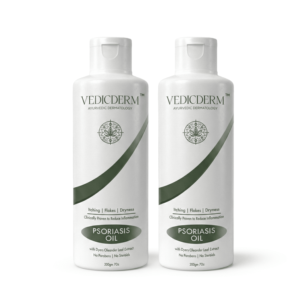 Vedicderm Psoriasis Oil 2-in-1 Skin + Scalp Relief Oil | Grocsy