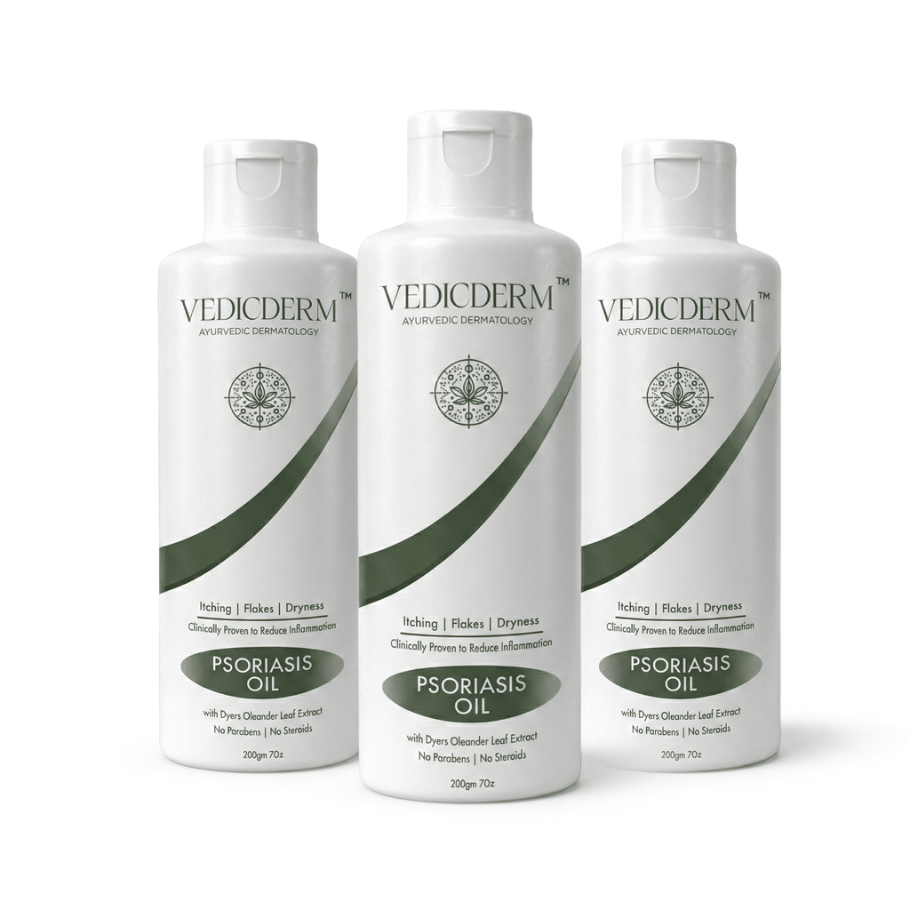 Vedicderm Psoriasis Oil 2-in-1 Skin + Scalp Relief Oil | Grocsy