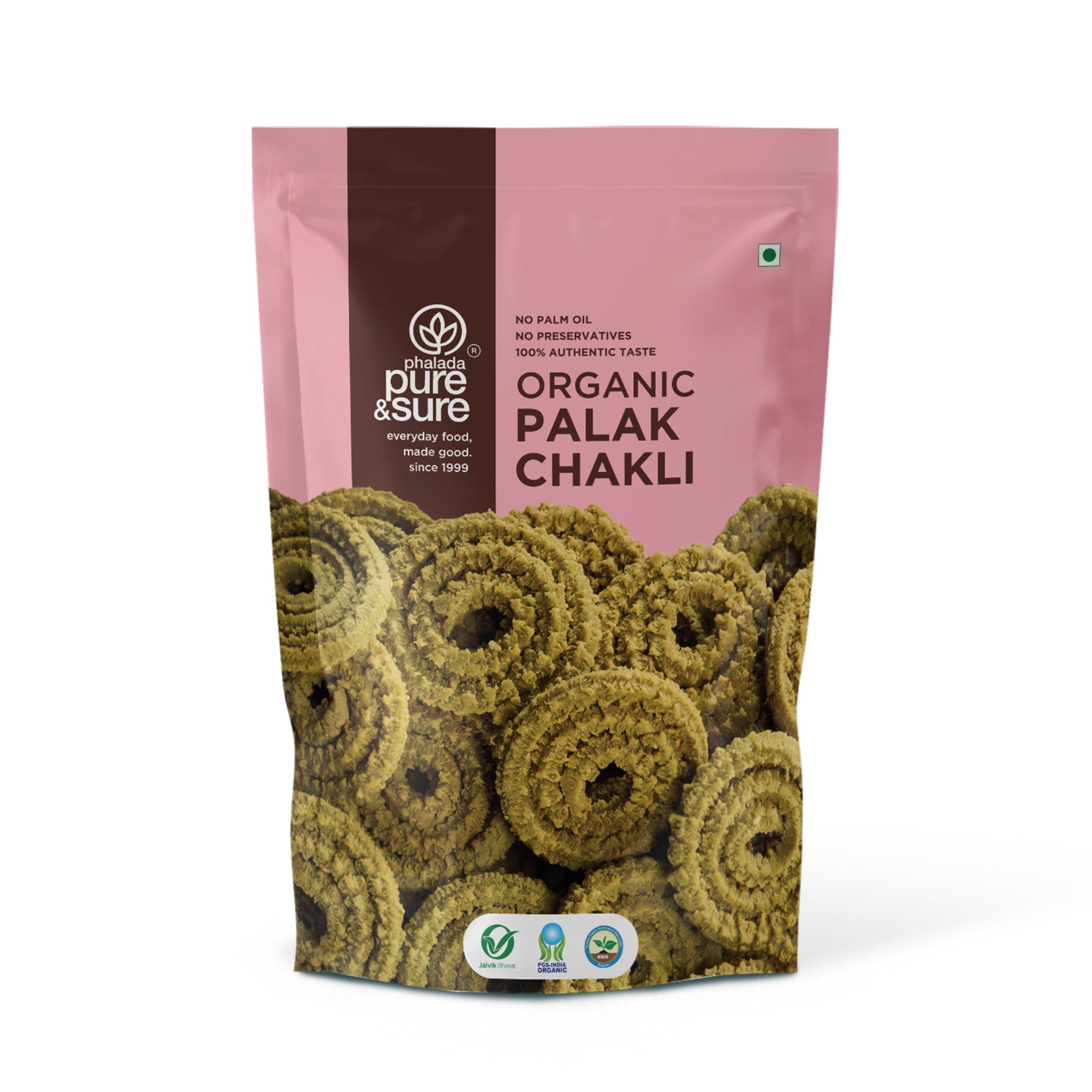 Pure & Sure Organic Palak Chakli | Grocsy