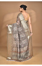Morchari Chanderi Digital Print Saree-Multi | Grocsy