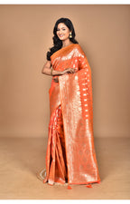 Morchari Heavy Kolhapuri Stone Work Saree-Peach | Grocsy