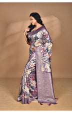 Morchari Women Desgin Linen Silk Saree-Multi | Grocsy