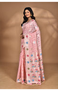 Morchari Women Desgin Chanderi Silk Saree-Pink | Grocsy