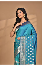 Morchari Heavy Kolhapuri Stone Work Saree-Navy Blue | Grocsy