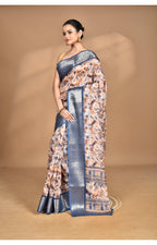 Morchari Chanderi Digital Print Saree-Multi | Grocsy