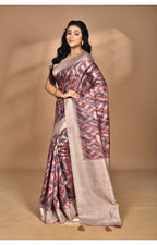 Morchari Women Desgin Linen Silk Saree-Multi | Grocsy