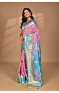 Morchari Women Desgin Two Dai Linen Saree-Multi | Grocsy