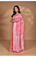 Morchari Women Desgin Chanderi Silk Saree-Pink | Grocsy