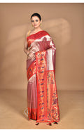 Morchari Women Desgin Banarasi Silk Saree-Pink | Grocsy