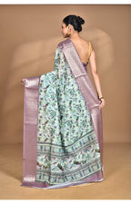 Morchari Chanderi Digital Print Saree-Multi | Grocsy