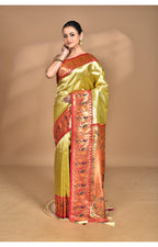 Morchari Women Desgin Banarasi Silk Saree-Multi | Grocsy
