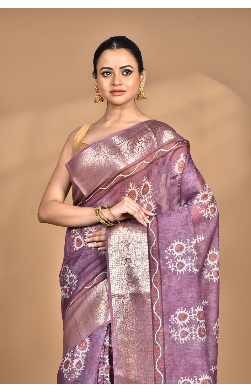 Morchari Chanderi Digital Print Saree-Multi | Grocsy