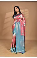 Morchari Women Desgin Banarasi Silk Saree-Pink | Grocsy