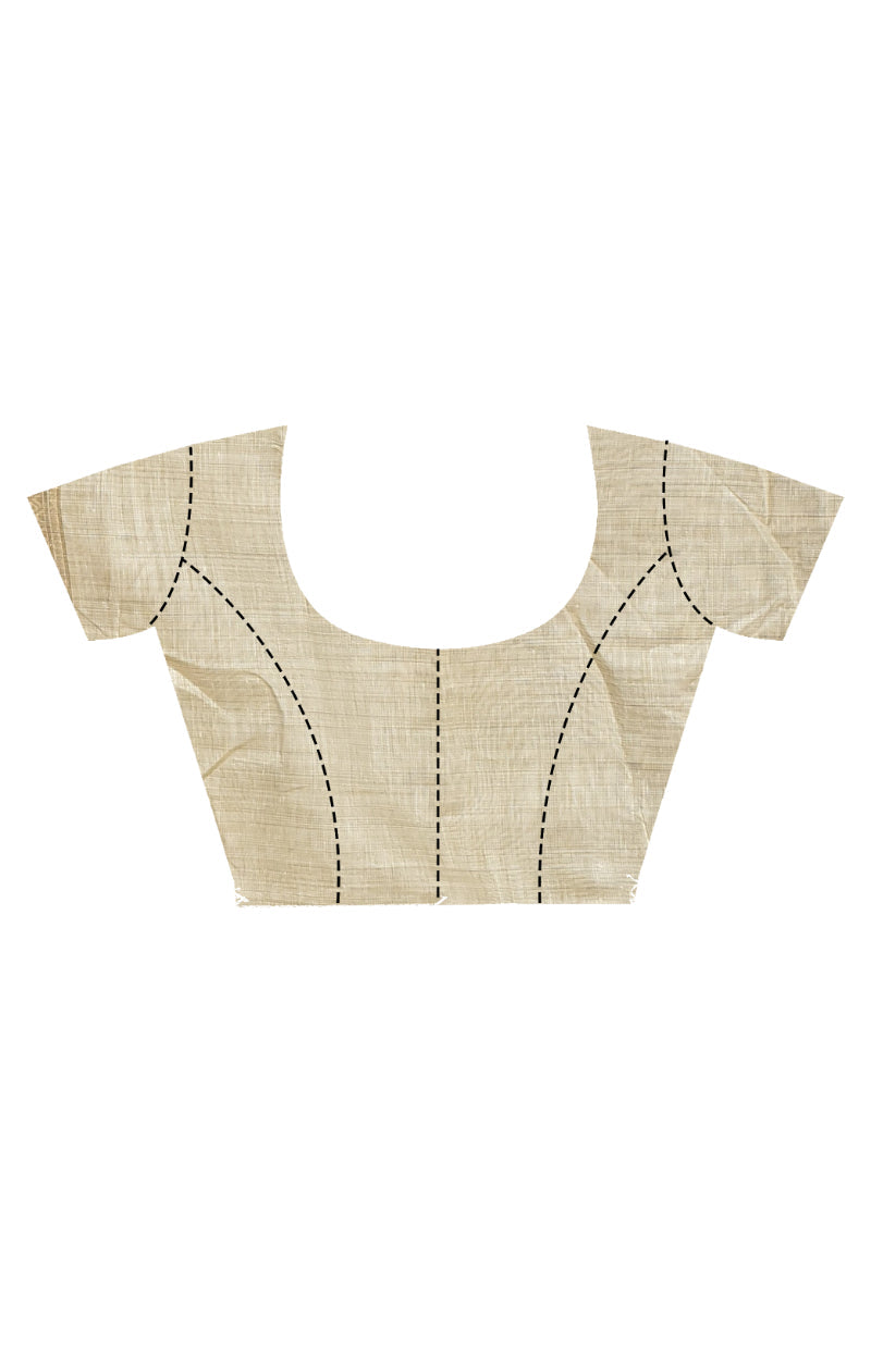 Morchari Jari Sami Silk Saree-Off White | Grocsy