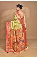 Morchari Women Desgin Banarasi Silk Saree-Multi | Grocsy