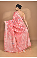 Morchari Women Desgin Chanderi Silk Saree-Peach | Grocsy