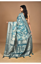 Morchari Women Desgin Linen Silk Saree-Multi | Grocsy