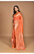 Morchari Heavy Kolhapuri Stone Work Saree-Peach | Grocsy