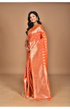 Morchari Heavy Kolhapuri Stone Work Saree-Peach | Grocsy