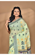 Morchari Women Desgin Chanderi Silk Saree-Green | Grocsy