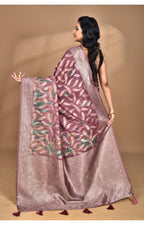 Morchari Women Desgin Linen Silk Saree-Multi | Grocsy