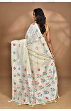 Morchari Women Desgin Chanderi Silk Saree-Cream | Grocsy